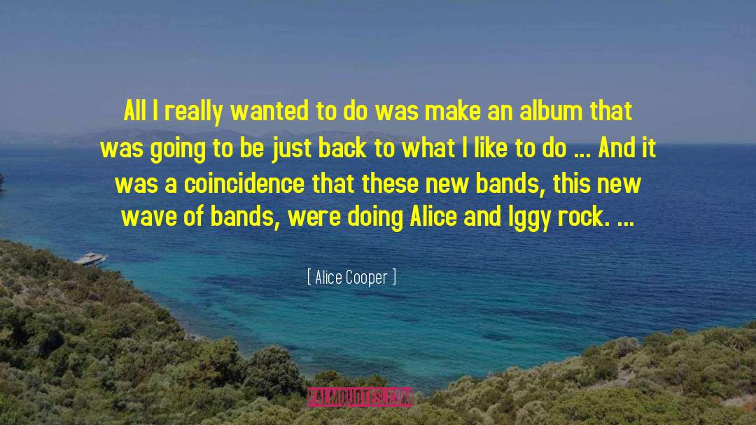 Alice Cooper Quotes: All I really wanted to