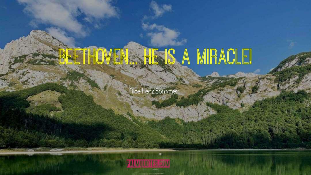 Alice Herz-Sommer Quotes: Beethoven... he is a miracle!