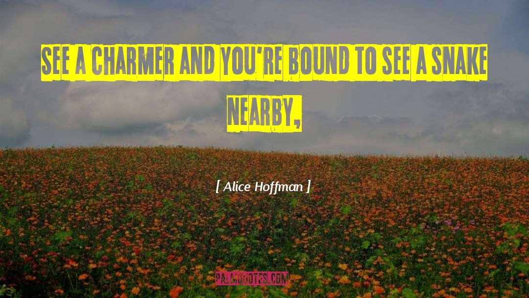 Alice Hoffman Quotes: See a charmer and you're