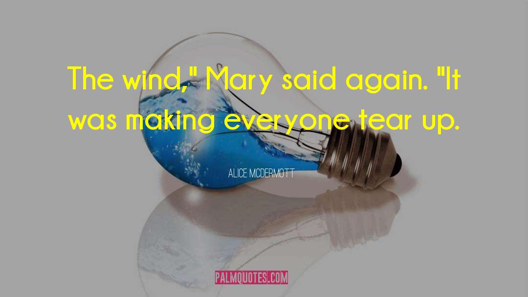 Alice McDermott Quotes: The wind,