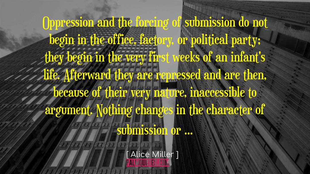 Alice   Miller Quotes: Oppression and the forcing of