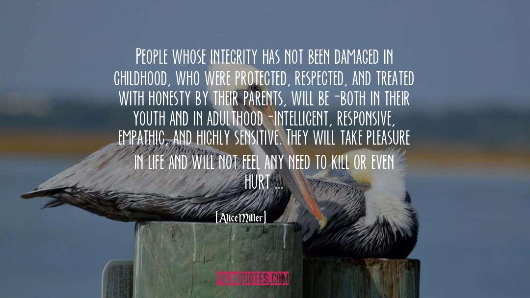 Alice   Miller Quotes: People whose integrity has not