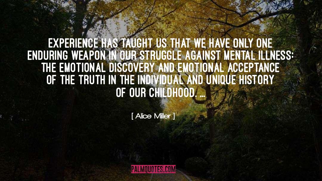 Alice   Miller Quotes: Experience has taught us that