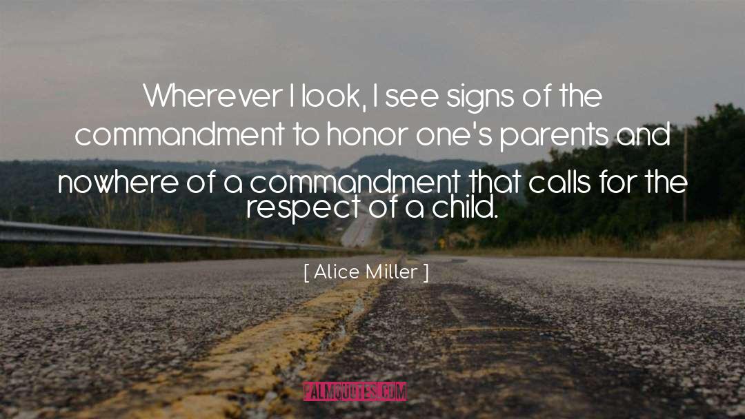 Alice   Miller Quotes: Wherever I look, I see