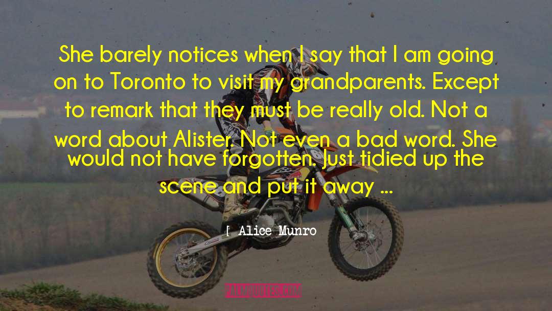 Alice Munro Quotes: She barely notices when I