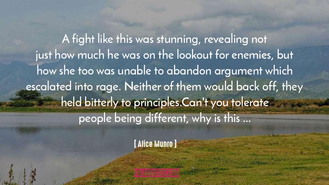 Alice Munro Quotes: A fight like this was