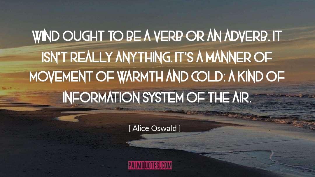 Alice Oswald Quotes: Wind ought to be a