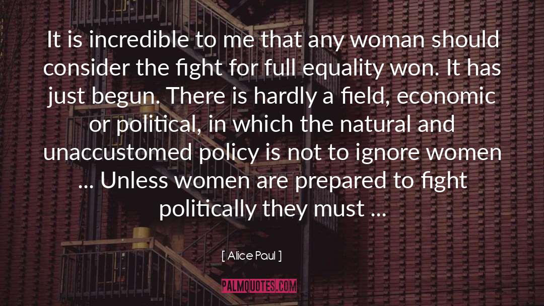 Alice Paul Quotes: It is incredible to me