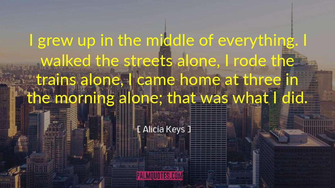 Alicia Keys Quotes: I grew up in the