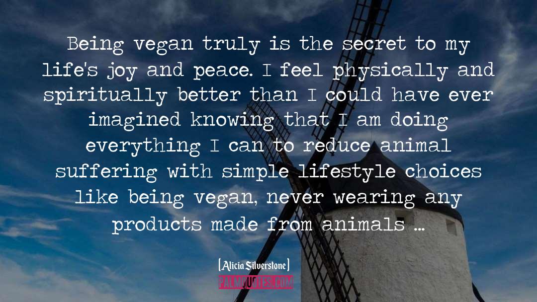 Alicia Silverstone Quotes: Being vegan truly is the