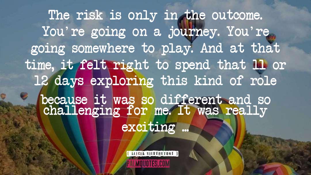 Alicia Silverstone Quotes: The risk is only in