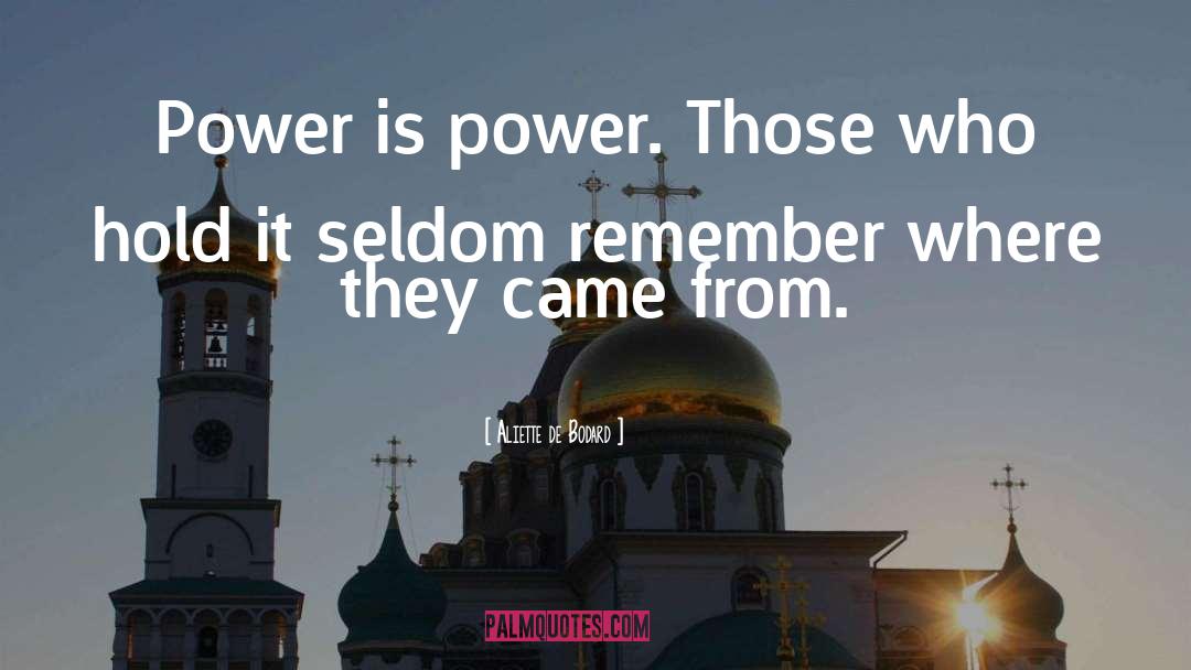 Aliette De Bodard Quotes: Power is power. Those who