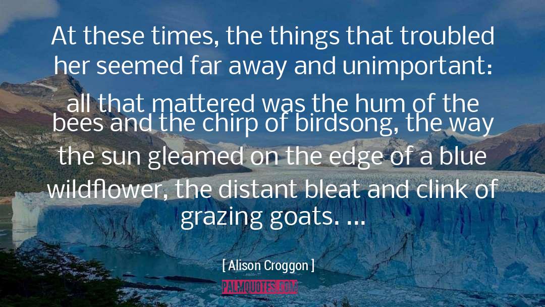Alison Croggon Quotes: At these times, the things