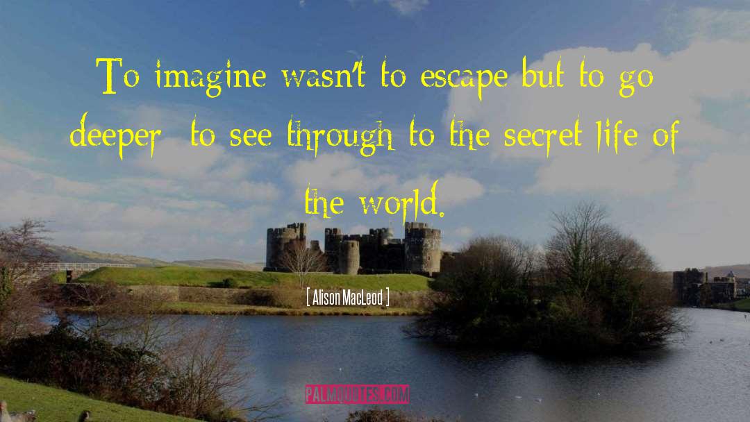 Alison MacLeod Quotes: To imagine wasn't to escape