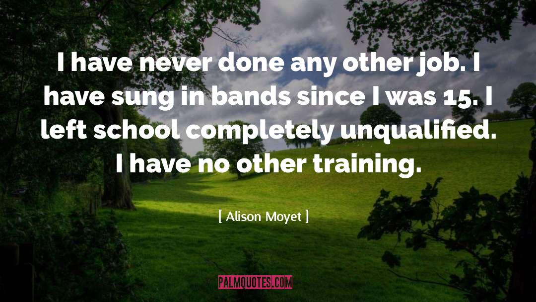 Alison Moyet Quotes: I have never done any