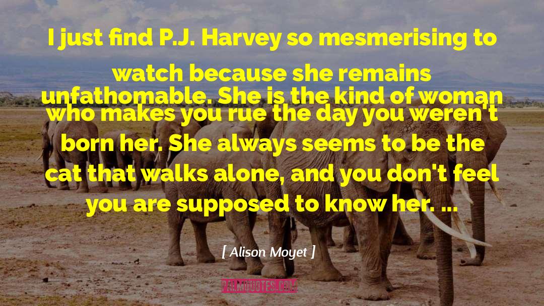 Alison Moyet Quotes: I just find P.J. Harvey