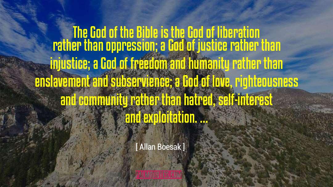 Allan Boesak Quotes: The God of the Bible