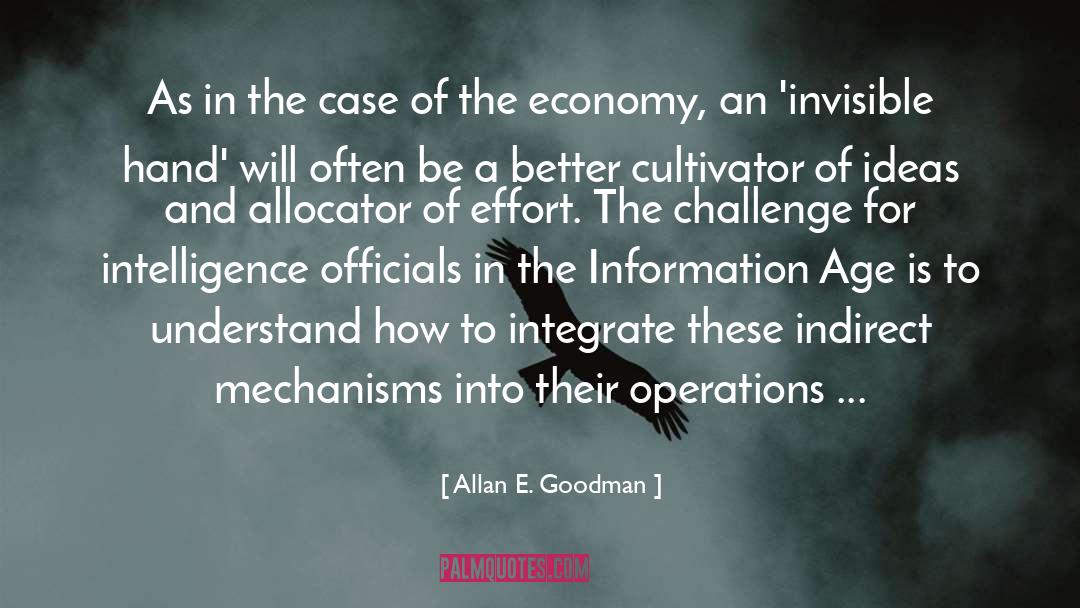 Allan E. Goodman Quotes: As in the case of