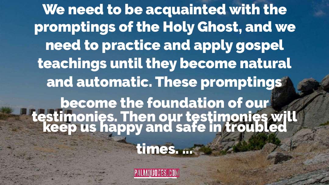 Allan F. Packer Quotes: We need to be acquainted