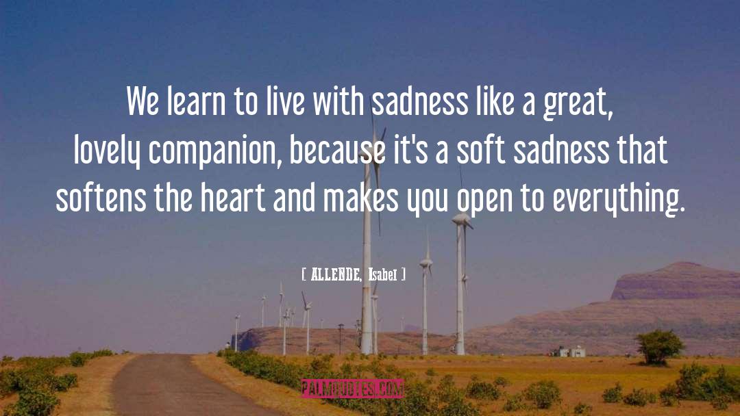 ALLENDE, Isabel Quotes: We learn to live with