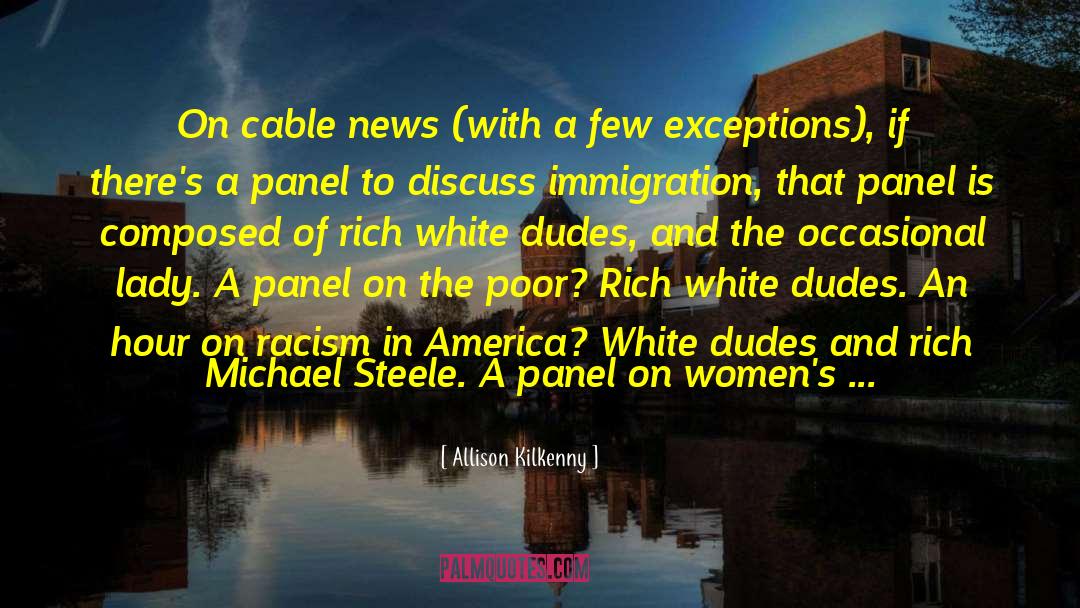 Allison Kilkenny Quotes: On cable news (with a