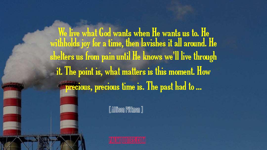 Allison Pittman Quotes: We live what God wants