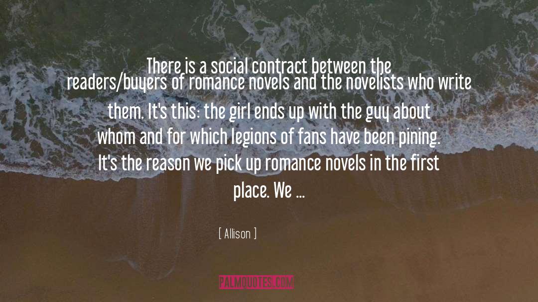 Allison Quotes: There is a social contract