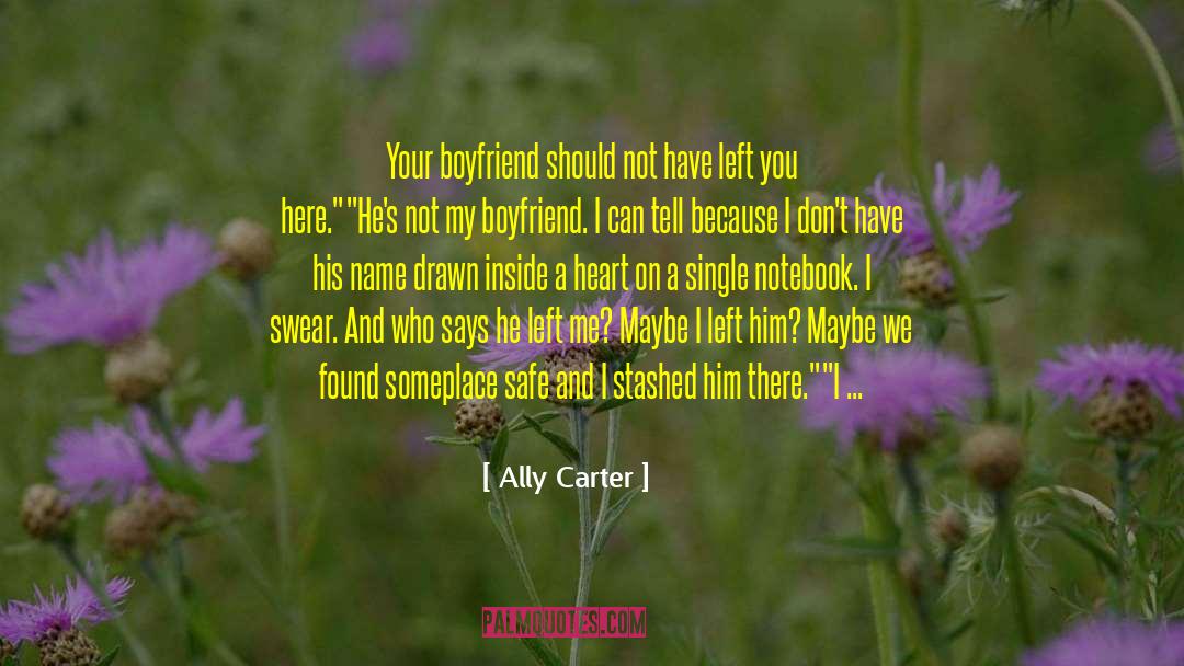 Ally Carter Quotes: Your boyfriend should not have