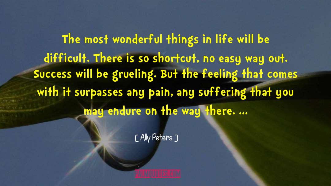 Ally Peters Quotes: The most wonderful things in