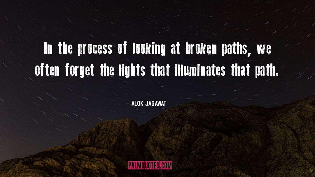 Alok Jagawat Quotes: In the process of looking