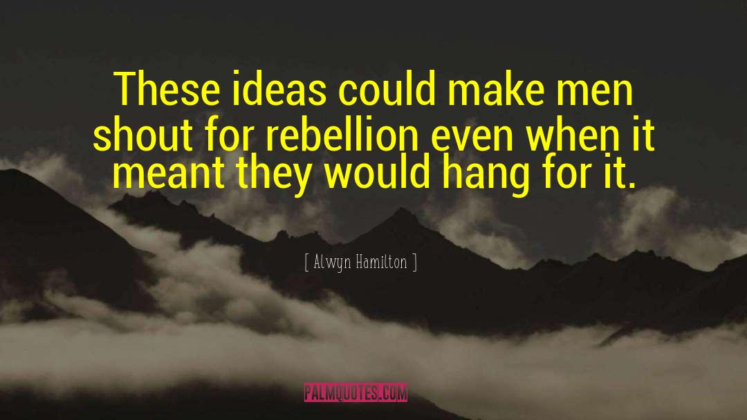 Alwyn Hamilton Quotes: These ideas could make men