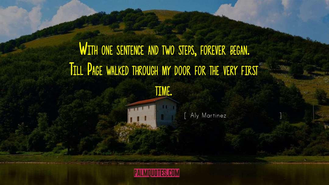 Aly Martinez Quotes: With one sentence and two