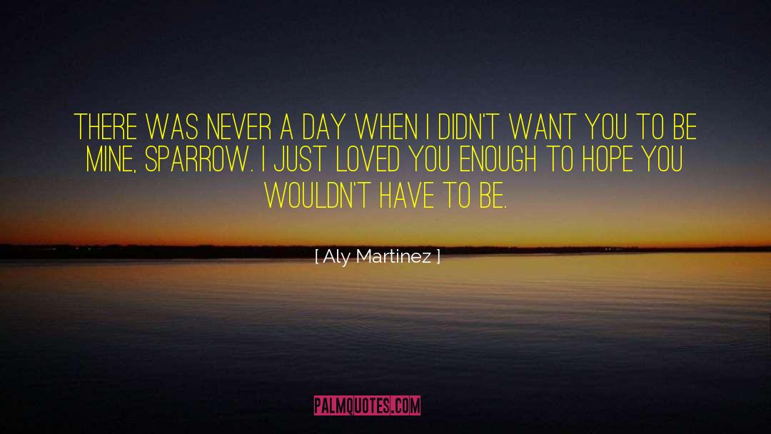 Aly Martinez Quotes: There was never a day