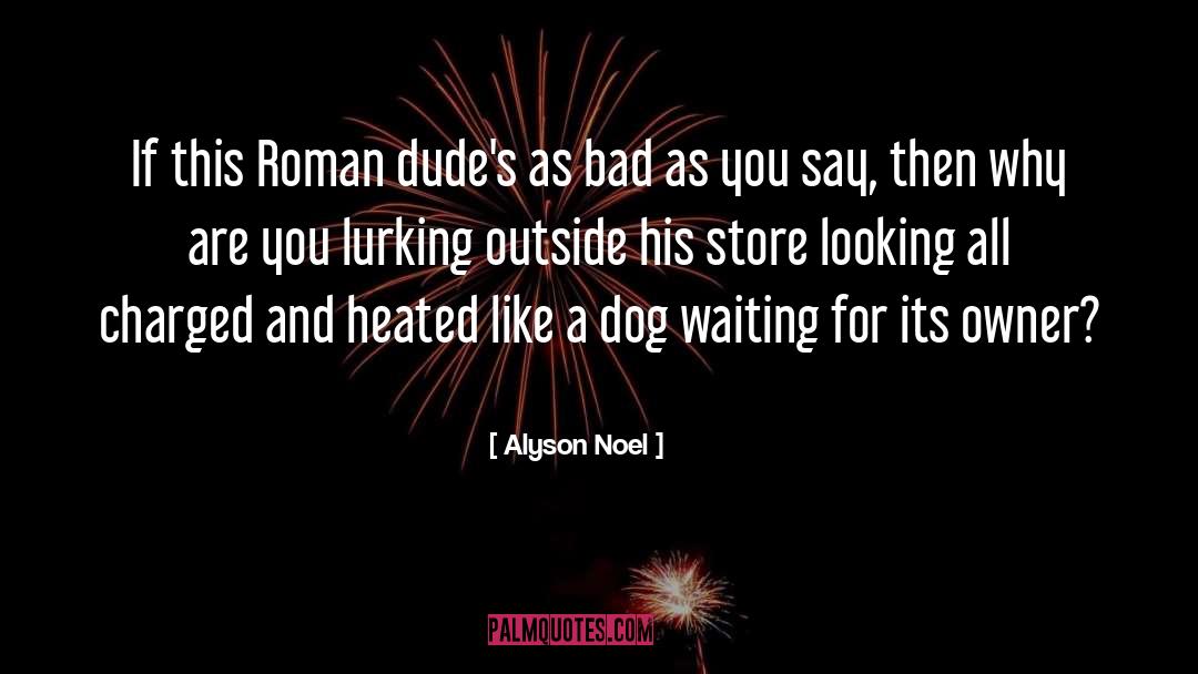 Alyson Noel Quotes: If this Roman dude's as