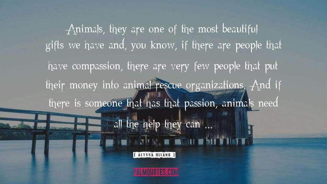 Alyssa Milano Quotes: Animals, they are one of