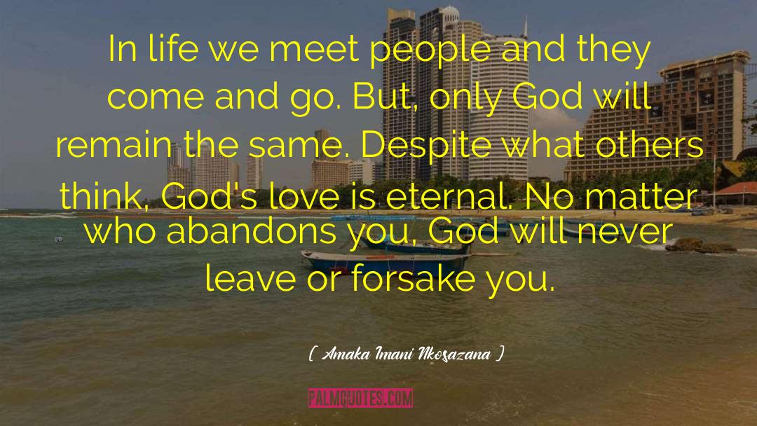 Amaka Imani Nkosazana Quotes: In life we meet people