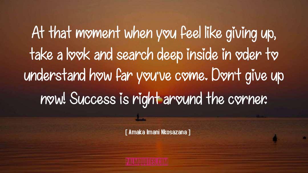 Amaka Imani Nkosazana Quotes: At that moment when you