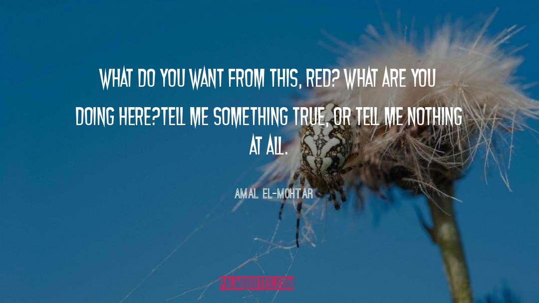 Amal El-Mohtar Quotes: What do you want from