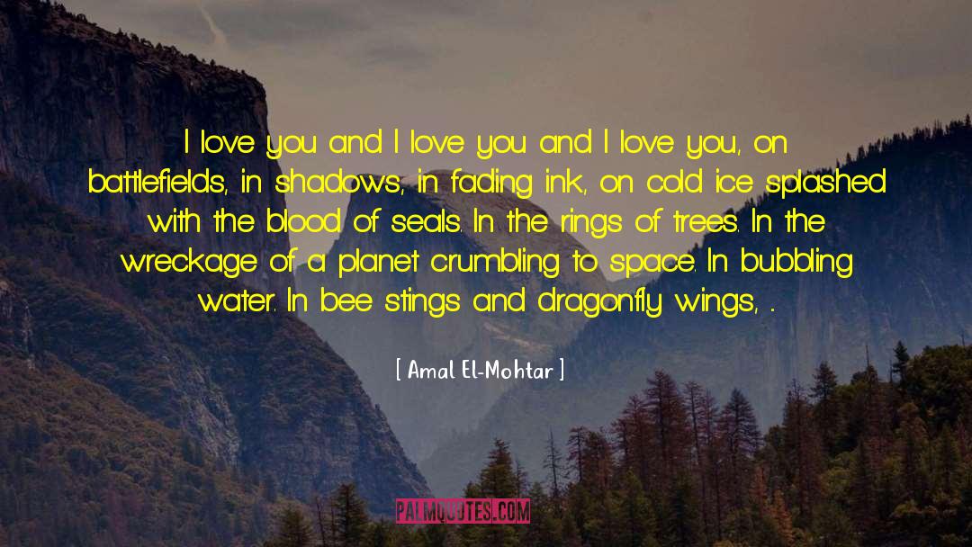 Amal El-Mohtar Quotes: I love you and I