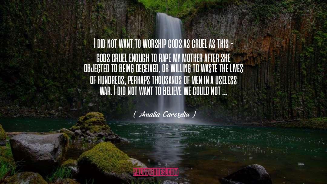 Amalia Carosella Quotes: I did not want to