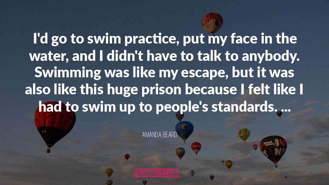 Amanda Beard Quotes: I'd go to swim practice,