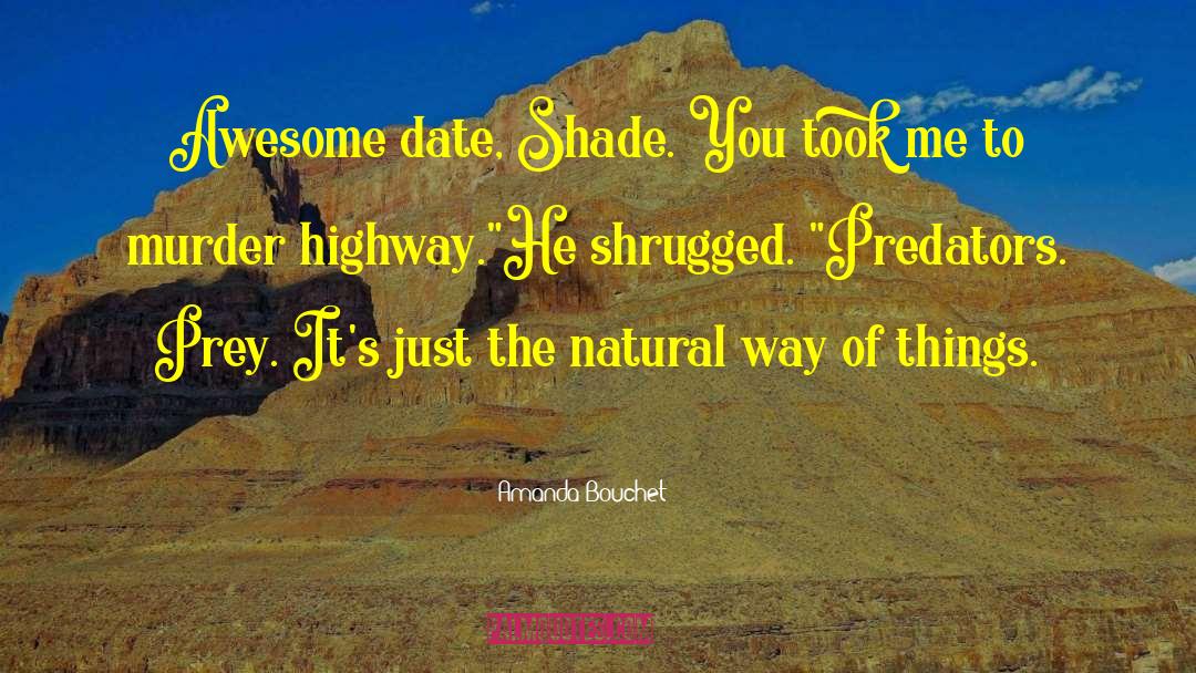 Amanda Bouchet Quotes: Awesome date, Shade. You took