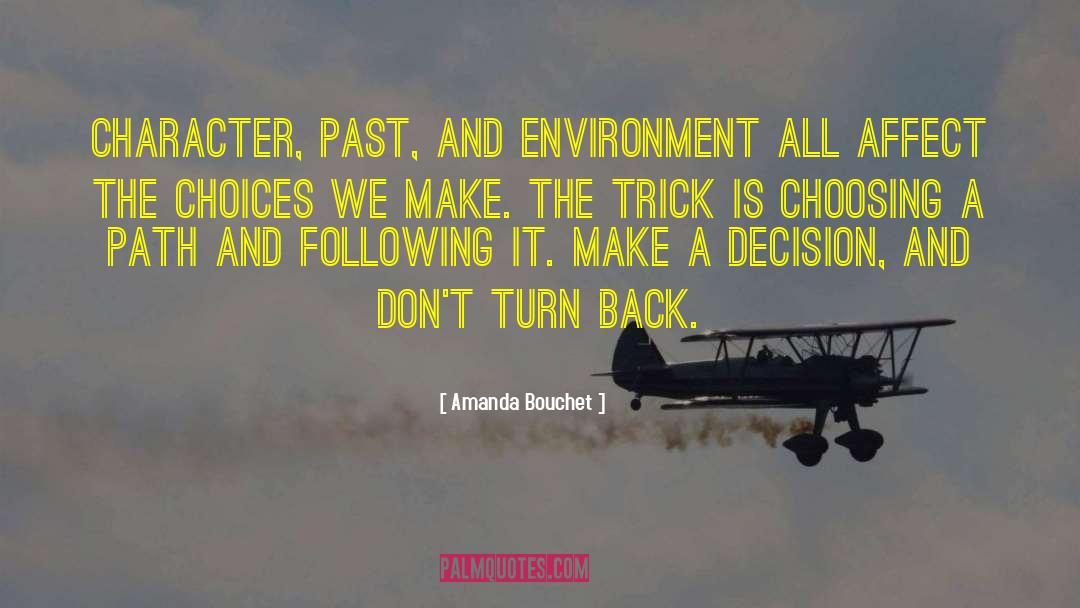 Amanda Bouchet Quotes: Character, past, and environment all