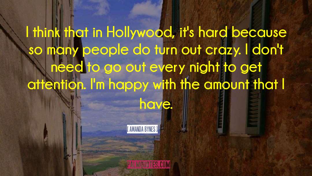 Amanda Bynes Quotes: I think that in Hollywood,