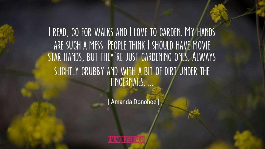 Amanda Donohoe Quotes: I read, go for walks