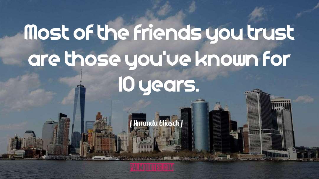 Amanda Eliasch Quotes: Most of the friends you