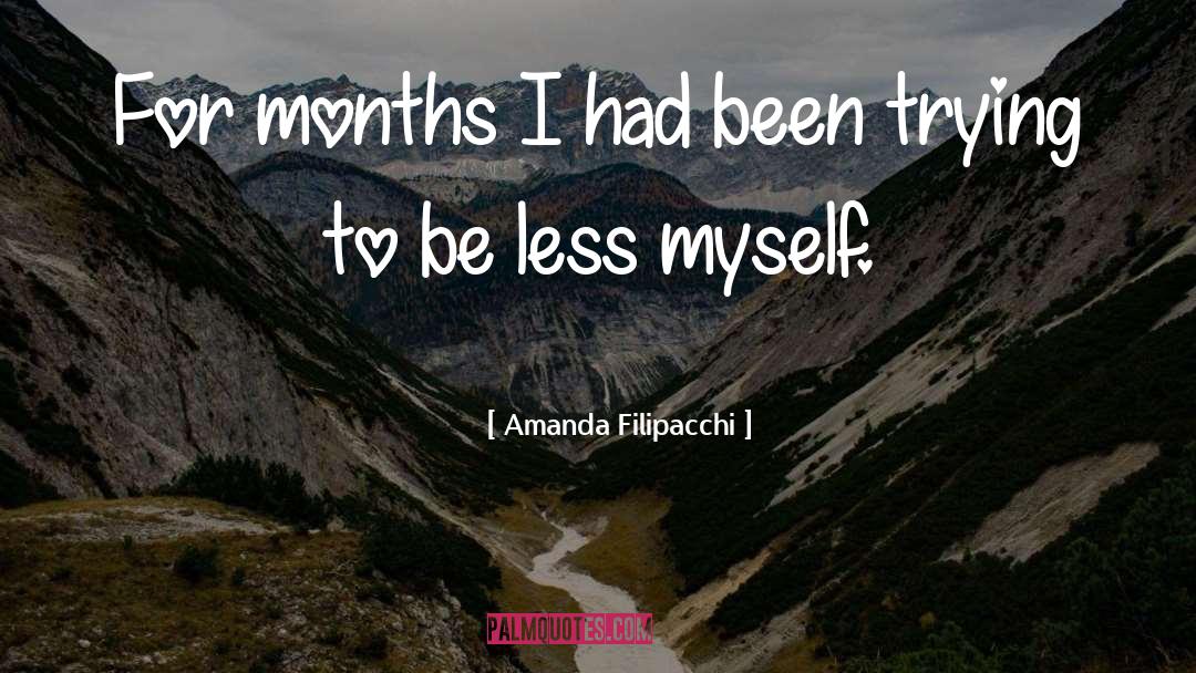 Amanda Filipacchi Quotes: For months I had been