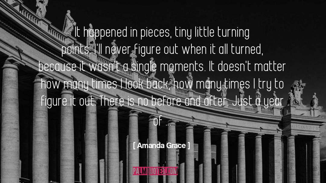 Amanda Grace Quotes: It happened in pieces, tiny