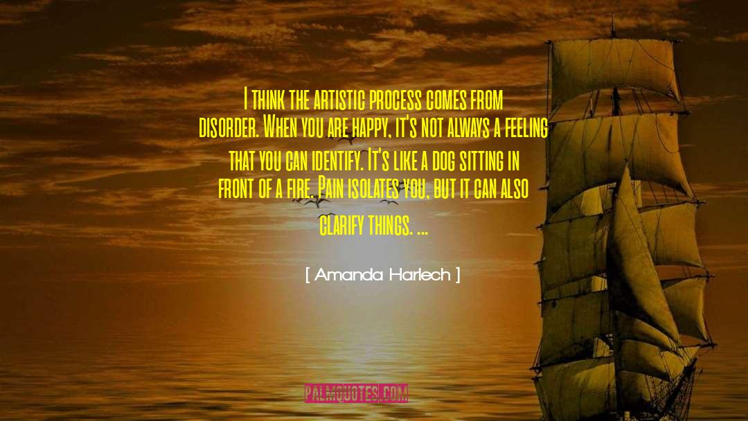 Amanda Harlech Quotes: I think the artistic process