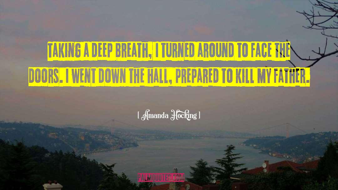 Amanda Hocking Quotes: Taking a deep breath, I